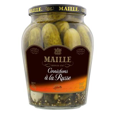 Maille Cornichons à la russe en bocal, 440g