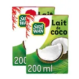Suzi Wan Lait de coco, Lot de 2x20cl