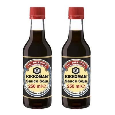 Kikkoman Sauce Soja fermentation naturelle en bouteille, Lot de 2x25cl