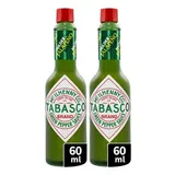 Mc Ilhenny Sauce Tabasco pimentée verte en bouteille, Lot de 2x6cl
