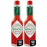 Mc Ilhenny Sauce Tabasco Pimentée Rouge en bouteille, Lot de 2x6cl