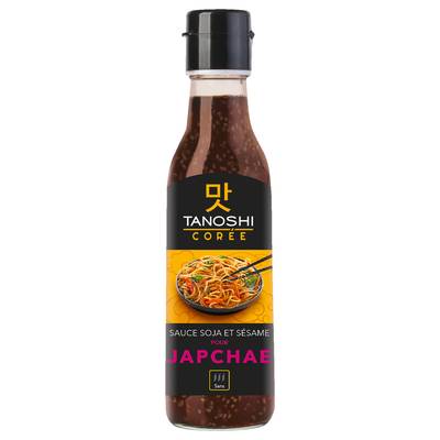 Tanoshi - Corée Sauce Japchae Soja et Sésame en bouteille, 225ml