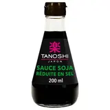 Tanoshi - Japon Sauce Soja Réduite en Sel en bouteille, 20cl