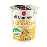 Di Canossa Fusilli Sauce Carbonara Fromage et Bacon en cup - Fusilli alla Carbonara en cup, 70g