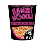 Panzani Nouilles Instantanées saveur Crevettes - Banzaï Noodle en cup, 67g