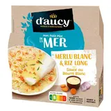 D'aucy Filet de merlu blanc en barquette individuelle micro-ondable, 300g