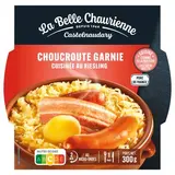 La Belle Chaurienne Choucroute Garnie Cuisinée au Riesling en barquette individuelle micro-ondable, 300g