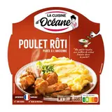 La Cuisine d'Océane Poulet Rôti et Purée à l'Ancienne en barquette individuelle micro-ondable, 300g