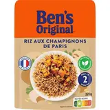 Ben's Original Riz aux Champignons de Paris en sachet micro-ondable, 220g