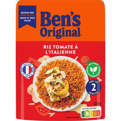 Ben's Original Riz Tomate à l'Italienne en sachet micro-ondable, 220g