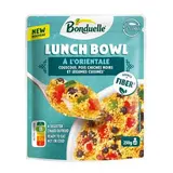 Bonduelle Lunch Bowl à l'Orientale- Couscous, pois chiches noirs et légumes cuisinés en sachet micro-ondable, 250g
