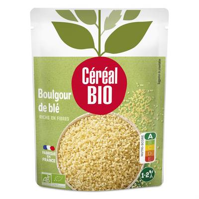 Céréal Bio Boulghour au naturel bio en sachet micro-ondable, 250g