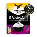 Taureau Ailé Riz Basmati Nature en sachet micro-ondable, 220g