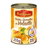 Petitjean Petites Quenelles de Volaille au naturel en conserve pour 2, 255g