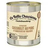 La Belle Chaurienne Cassoulet au Porc et Saucisses de Toulouse en conserve pour 2, 840g