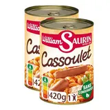 William Saurin Cassoulet mitonné en conserve individuelle, Lot de 2x420g