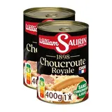 William Saurin Choucroute Royale au Riesling en conserve individuelle, Lot de 2x400g