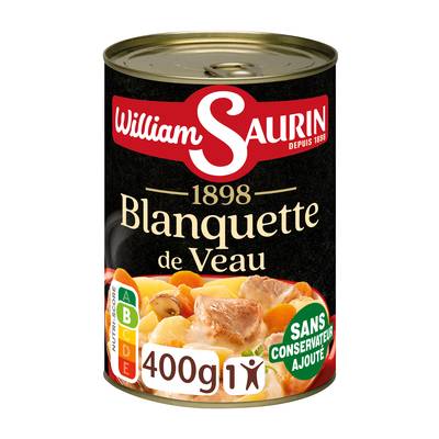 William Saurin Blanquette de veau en conserve individuelle, 400g