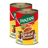 Panzani Ravioli Bolognaise en conserve individuelle, Lot de 2x400g