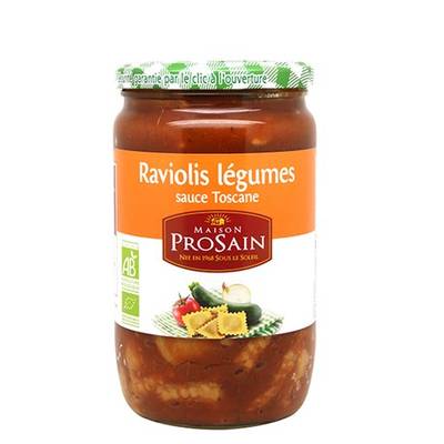 Prosain Ravioli de légumes bio sauce Toscane en bocal, 680g