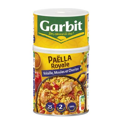 Garbit Paëlla Royale - Volaille, Moules et Chorizo en conserve pour 2, 940g