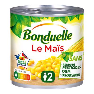 Bonduelle Maïs sans résidu de pesticides en conserve, 285g