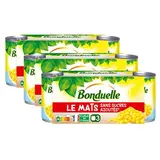 Bonduelle Maïs Sans Sucres Ajoutés en conserve, Lot de 3 - 3x140g