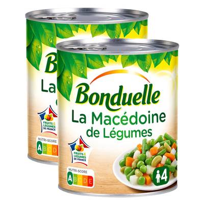 Bonduelle Macédoine de légumes en conserve, Lot de 2x530g