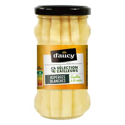 D'aucy Asperges blanches miniatures cueillies à la main en bocal, 110g