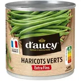 D'aucy Haricots verts extra fins en conserve, 220g
