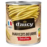 D'aucy Haricots beurre extra fins en conserve, 440g