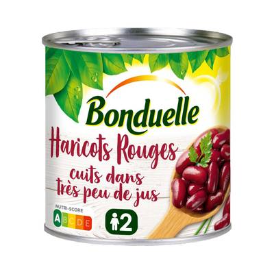 Bonduelle Haricots Rouge Cuits dans très peu de jus en conserve, 250g