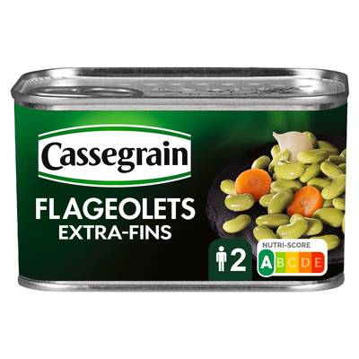 Cassegrain Flageolets préparés extra-fins en conserve, 265g