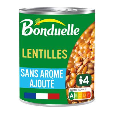 Bonduelle Lentilles sans arôme ajouté en conserve, 530g