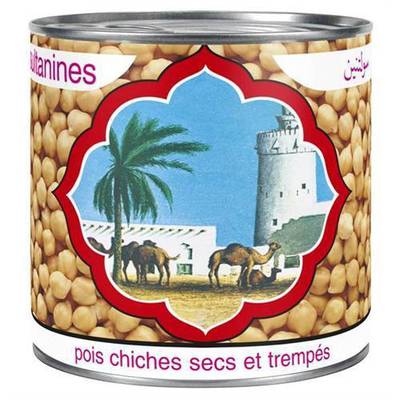 Sultanines Pois chiches secs et trempés en conserve, 265g