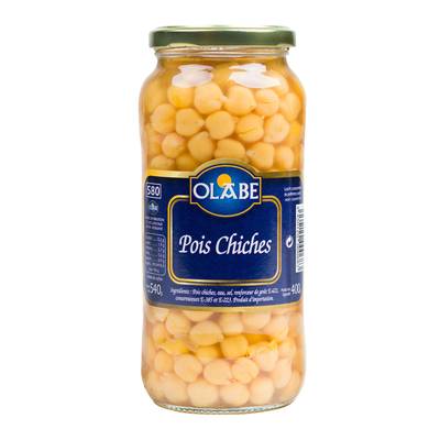 Olabe Pois Chiches en bocal, 400g