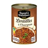 Raynal et Roquelaure Lentilles Cuisinées à l'Auvergnate en conserve, 410g