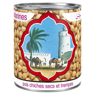 Sultanines Pois chiches secs et trempés en conserve, 530g