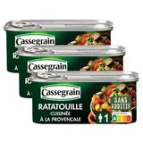 Cassegrain Ratatouille cuisinée à la provençale en conserve, Lot de 3x185g