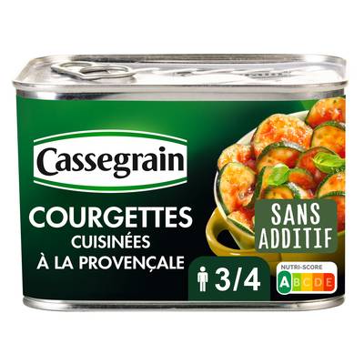Cassegrain Courgettes cuisinées à la Provençale en conserve, 660g