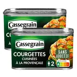 Cassegrain Courgettes cuisinées à la provençale en conserve, Lot de 2x375g