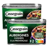 Cassegrain Aubergines cuisinées à la provençale en conserve, Lot de 2x375g