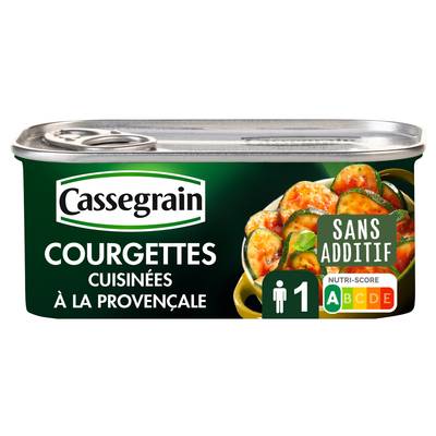 Cassegrain Courgettes cuisinées à la provençale en conserve, 185g