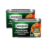 Cassegrain Poivrons cuisinés au piment d'Espelette en conserve, Lot de 2x265g