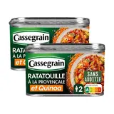Cassegrain Légumes et quinoa cuisinés à la provençale en conserve, Lot de 2x375g