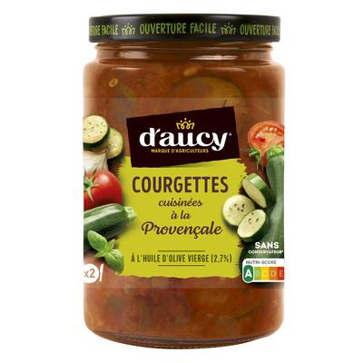 D'aucy Courgettes Cuisinées à la Provençale en bocal, 380g