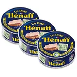 Henaff Pâté de porc au sel de Guérande en conserve, Lot de 3x78g