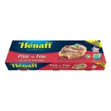Henaff Pâté de foie au sel de Guérande Bleu Blanc Coeur en conserve, 3x78g