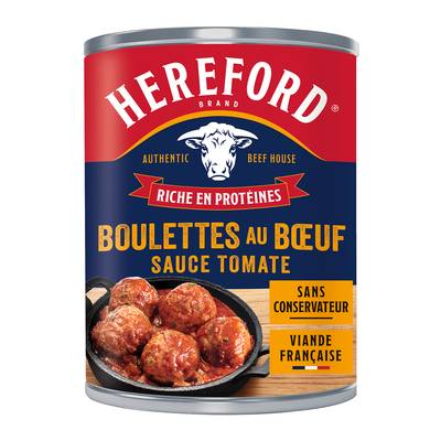Hereford Boulettes au Boeuf Sauce Tomate en conserve, 400g