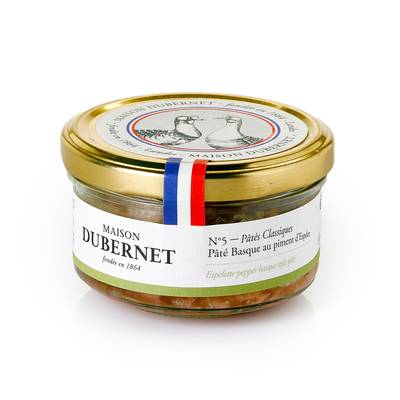 Maison Dubernet Pâté Basque au piment d'Espelette en bocal, 125g